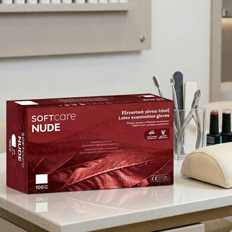 Γάντια Latex χωρίς πούδρα λευκά