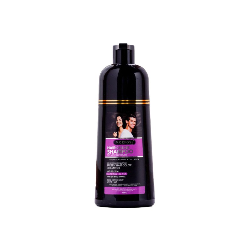 Morfose - Speedy Hair Color Shampoo Βαφής Μαλλιών Μαύρο 420ml