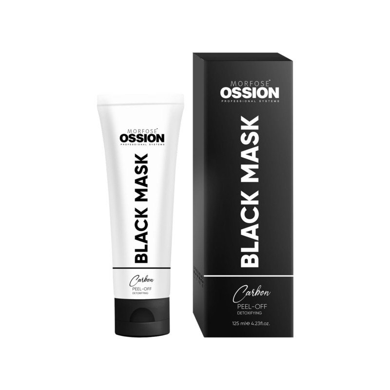 Ossion - P.B.L. Black Mask Peel Off με ενεργό άνθρακα, ανοίγει τους πόρους, μειώνει τα μαύρα στίγματα 125ml 