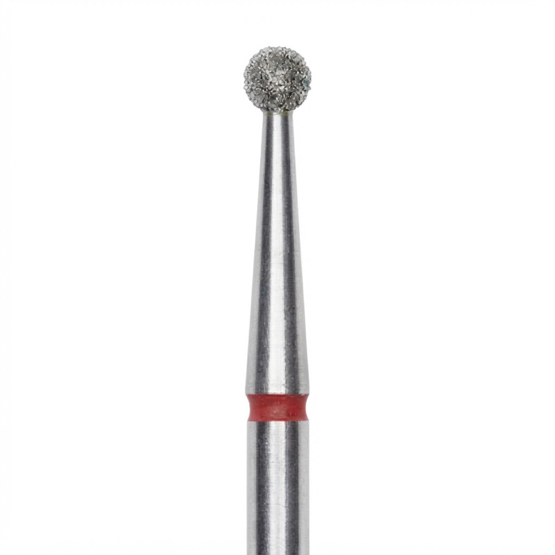 STALEKS ΕΡΓΑΛΕΙΟ ΤΡΟΧΟΥ DIAMOND NAIL D BIT ''BALL'' (RED) 2.5mm 