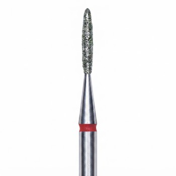 STALEKS ΕΡΓΑΛΕΙΟ ΤΡΟΧΟΥ DIAMOND NAIL D BIT ''FLAME'' (RED) 1.4/8mm 