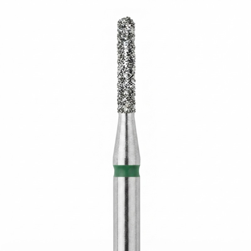 STALEKS ΕΡΓΑΛΕΙΟ ΤΡΟΧΟΥ DIAMOND NAIL D BIT ''ROUND CYLINDER'' (GREEN) 1.4mm/8mm 