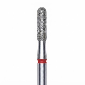STALEKS ΕΡΓΑΛΕΙΟ ΤΡΟΧΟΥ DIAMOND NAIL D BIT 'ROUND CYLINDER'' (RED) 2.3mm/8mm 