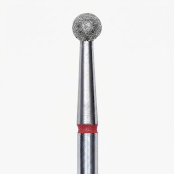 STALEKS ΕΡΓΑΛΕΙΟ ΤΡΟΧΟΥ DIAMOND NAIL DRILL BIT ''BALL'' (RED) 3,5mm 