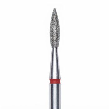 STALEKS ΕΡΓΑΛΕΙΟ ΤΡΟΧΟΥ DIAMOND NAIL DRILL BIT ''FLAME'' (RED) 2.1mm/8mm