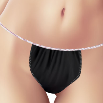 Εσώρουχο Γυναικείο Soft Care Tanga non-woven Μαύρο (100 τμχ)